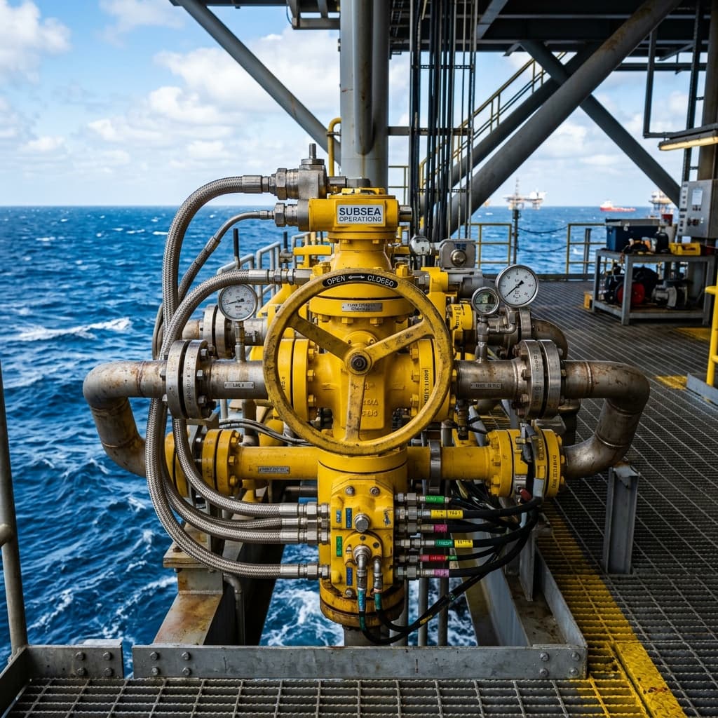 Offshore oil well maintenance